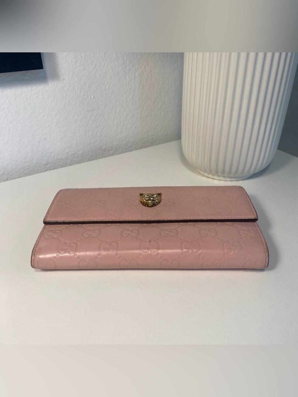 FINAL PRICE~ GUCCI Guccissima LTD ED Cat Continental Wallet Cruise Line 2019 - Picture 8 of 12